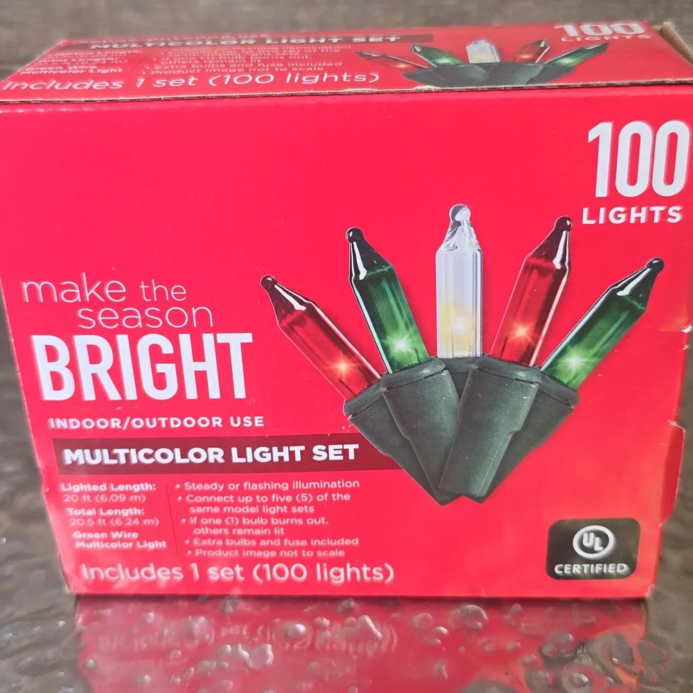 Make The Season Multicolor Light Set - 100 Lights, NEW